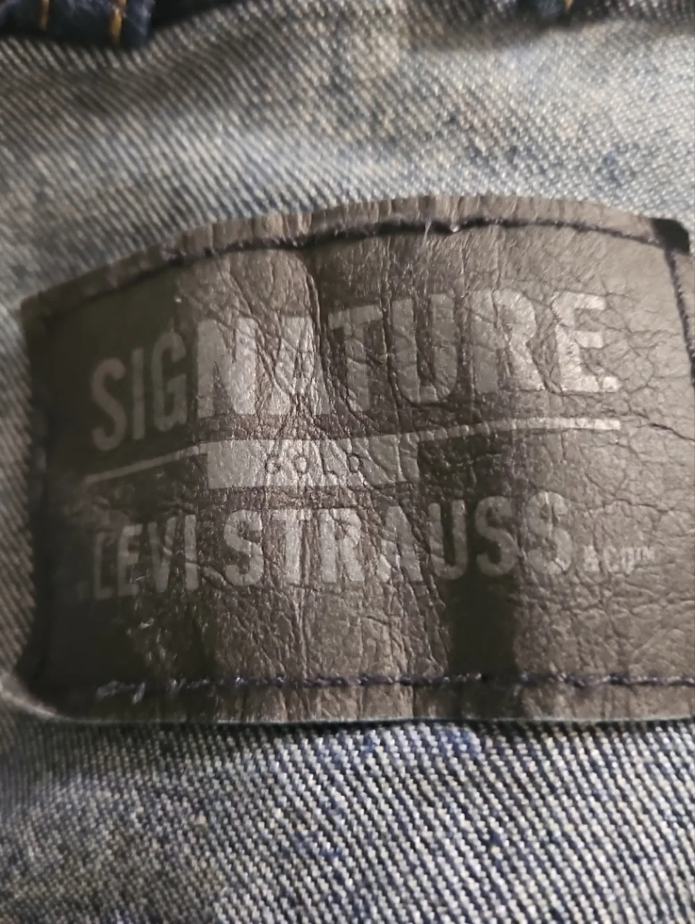 Levi Strauss Signature Gold Jean Jacket Womens Sz Small Blue Denim Classic Fit - Picture 11 of 15
